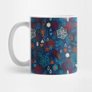 Earth, Water, Fire, Air - a watercolor pattern Mug